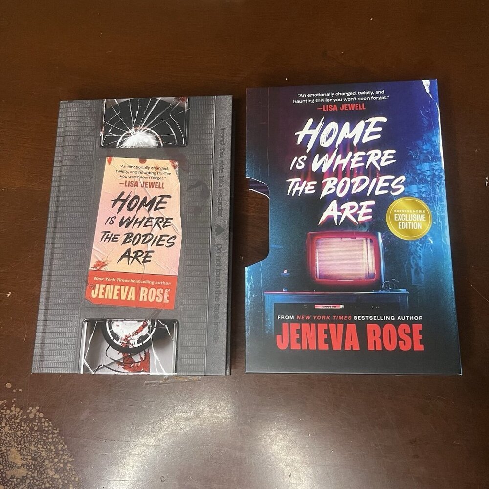 Home Is Where The Bodies Are Jeneva Rose Barnes & Noble Exclusive VHS Slipcase